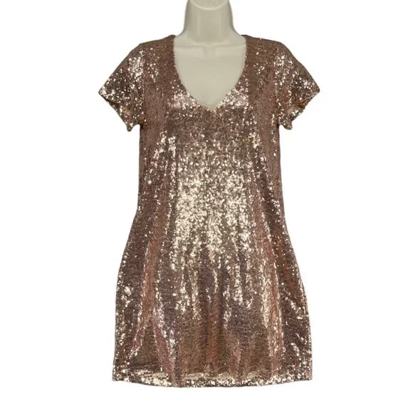 Lulus | Dresses | Lulus Light Up The Night Dress Gold Sequin Short Sleeve Mini Shift Size Xs | Poshmark Lulus | Dresses | Lulus Light Up The Night Dress Gold Sequin Short Sleeve Mini Shift Size Xs | Poshmark